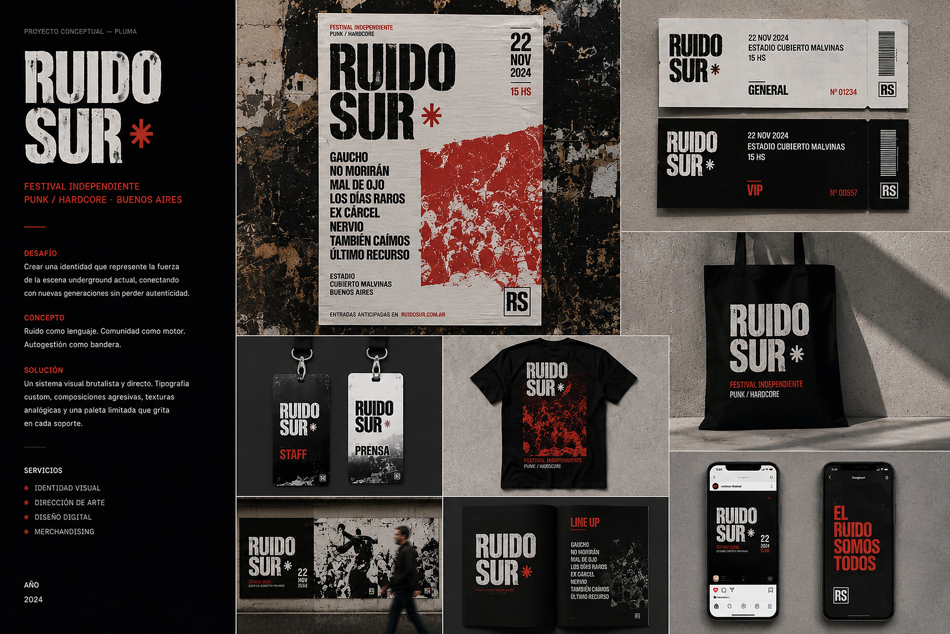 Presentación completa del proyecto conceptual RUIDO SUR